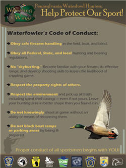 Waterfowler's Code Of Conduct