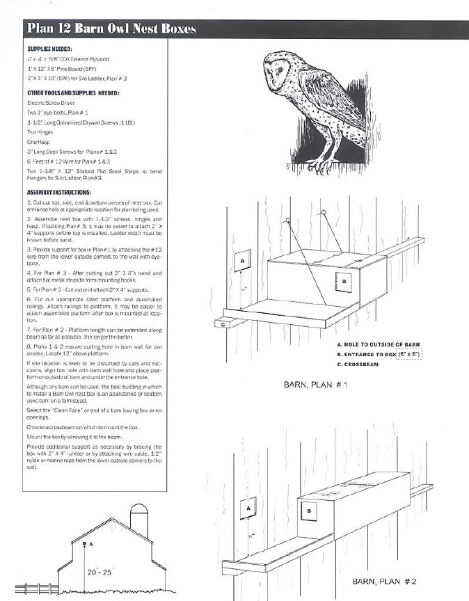 Plan 12 Barn Owl Nest Boxes - 1 of 2 image