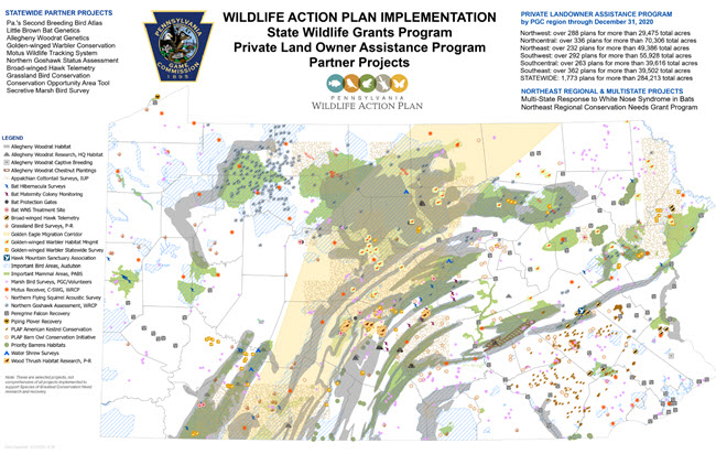 State Wildlife Grants Program Map image