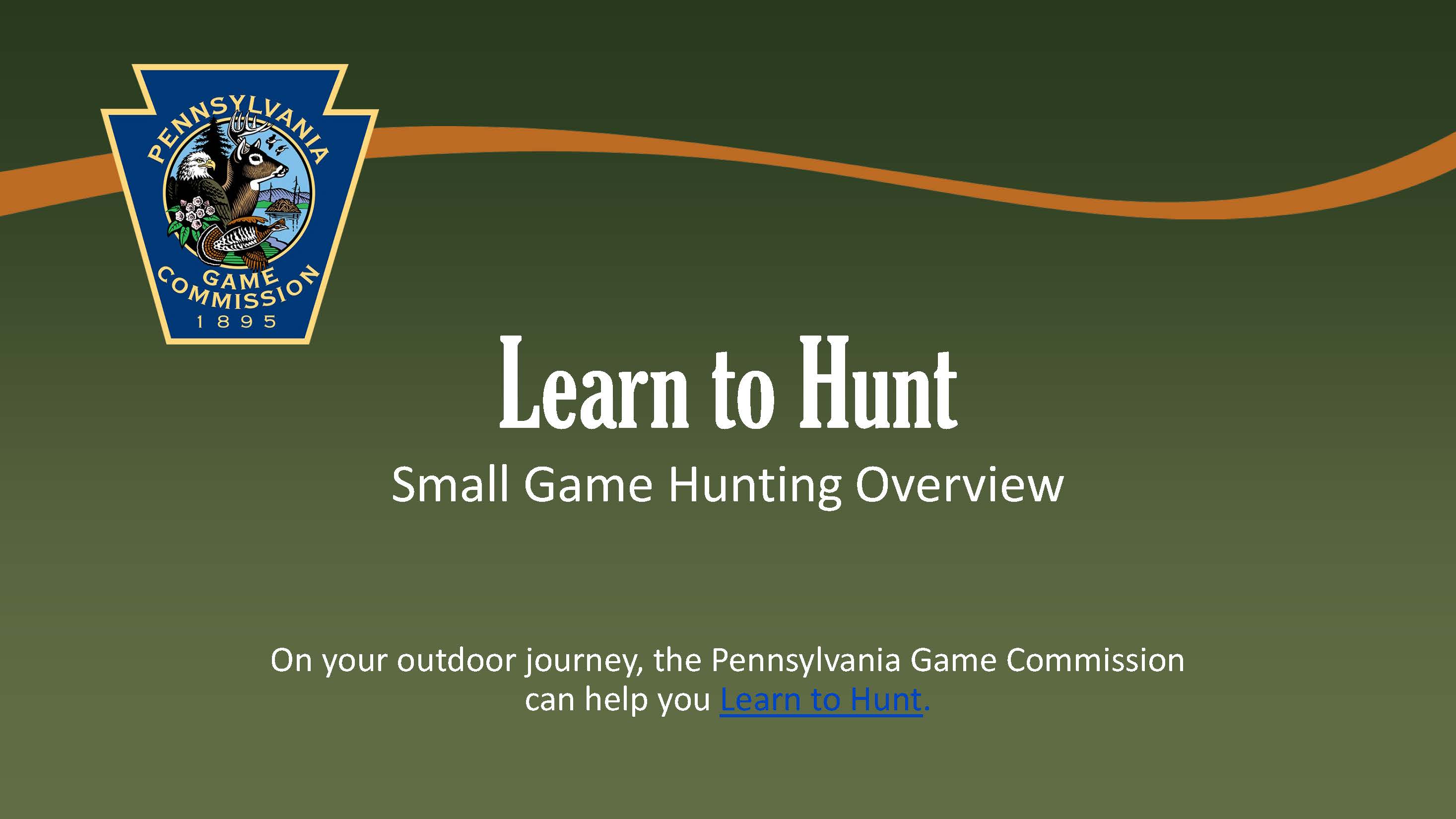 Small Game Hunting Overview