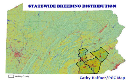 Black-Crown Night-Heron Statewide Breeding Distribution