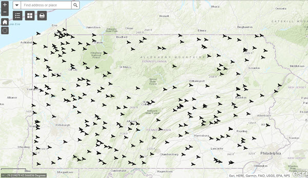 Pheasant Interactive Map image